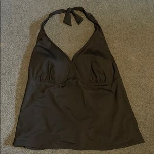 Land’s End Black Halter Top 18 Tankini
